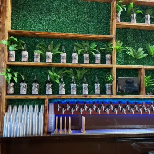 Our cocktails, beers and wine are all on taps.